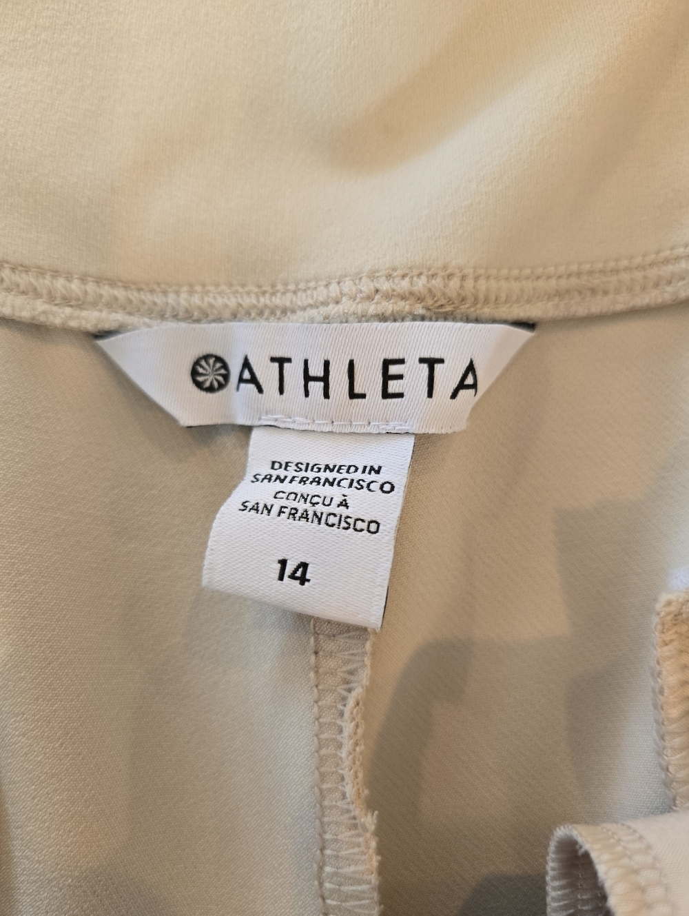 Athleta Endless High Rise Pant Size 14 in Stone - Picture 4 of 9